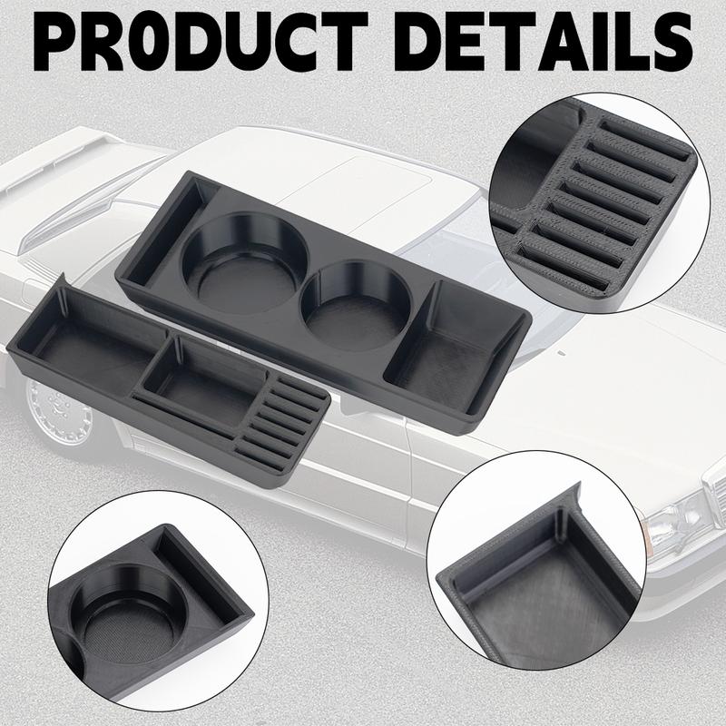 Car Cup Holder ABS For Mercedes W201 190E Double Coffee Beverage Cup Holder