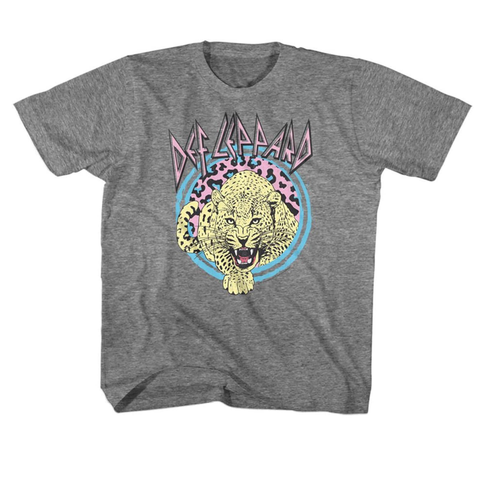 Def Leppard Pastel Leppard 2 Graphite Heather Youth T-Shirt 130