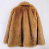 Eco-Friendly Faux Fur Mid-Length Women's Coat - Warm Winter 2025 European & American Style