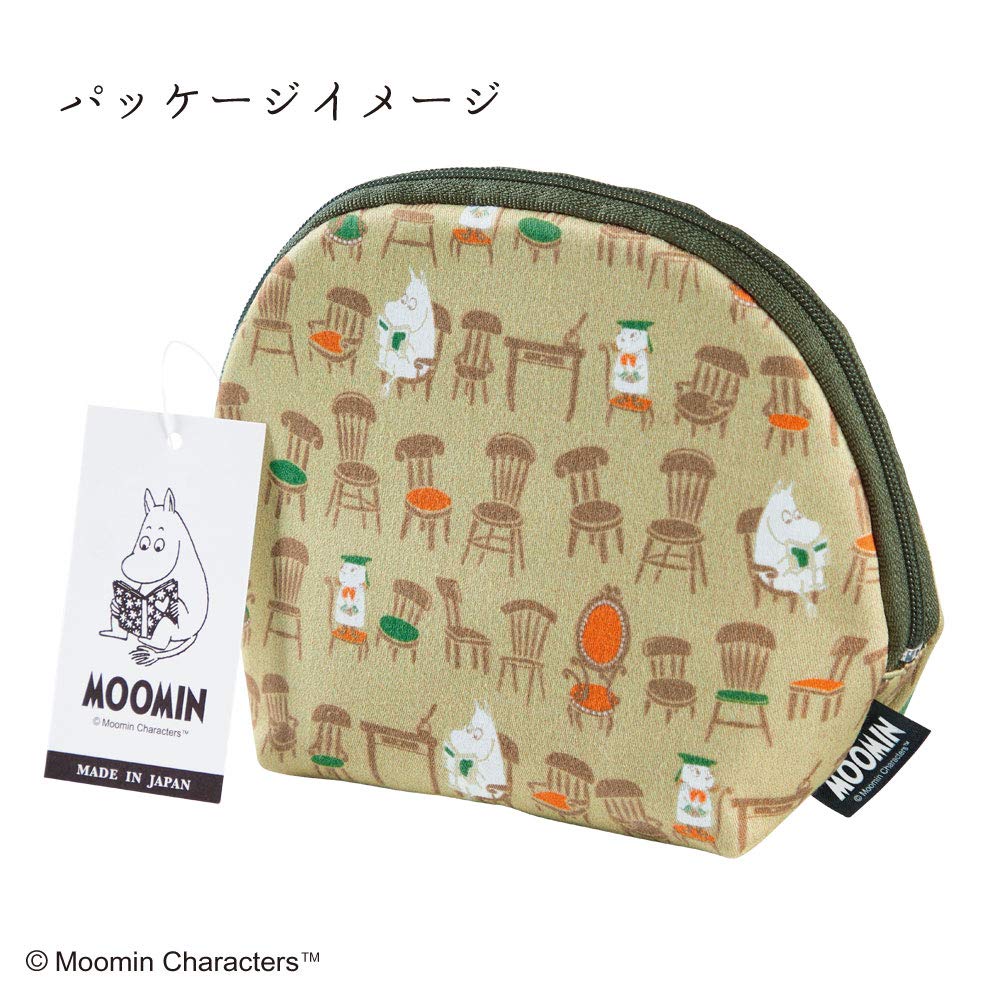 Miyamoto Moomin Shell Pouch Bag, Made in Japan, Blue, 14.5 x 11.5 x 6cm