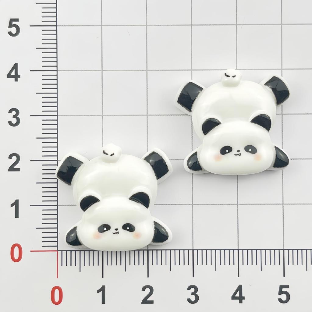 Panda-Themed Resin Jewelry & Hair Accessories: DIY Clips, Buttons, Keychains, Pendants, & Phone Charms