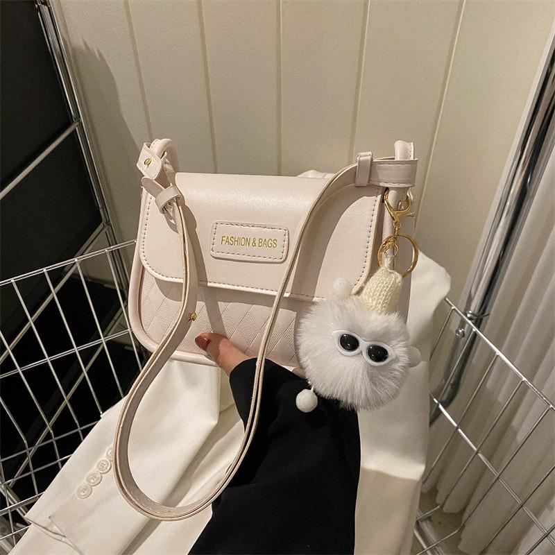 Trendy Minimalist Small Square Bag For Women Street Style Pu Leather Handbag