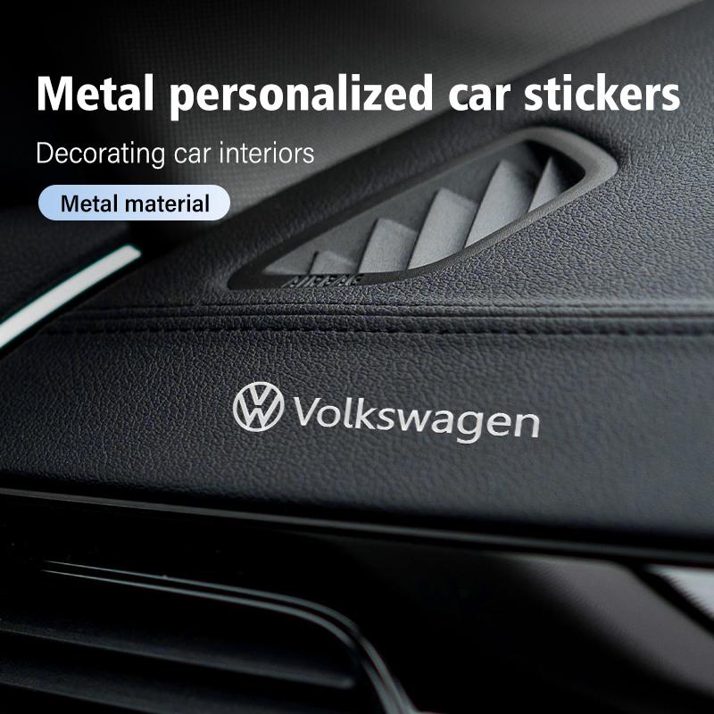 Car Metal Colourful Stickers Personalised Car Emblem Sticker For Volkswagen VW Scirocco Jetta Beetle Golf 4 5 6 Passat Polo B5 zh4