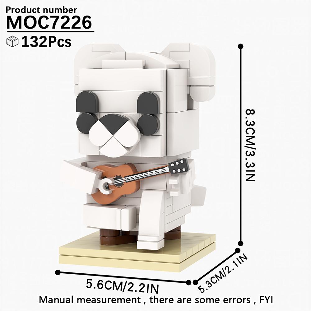 MOOXI Animal Series MOC Brick Panda Tiger Cat BrickHeaded Ser Model Adultes Building Block Kids Education Toys For Children Gift