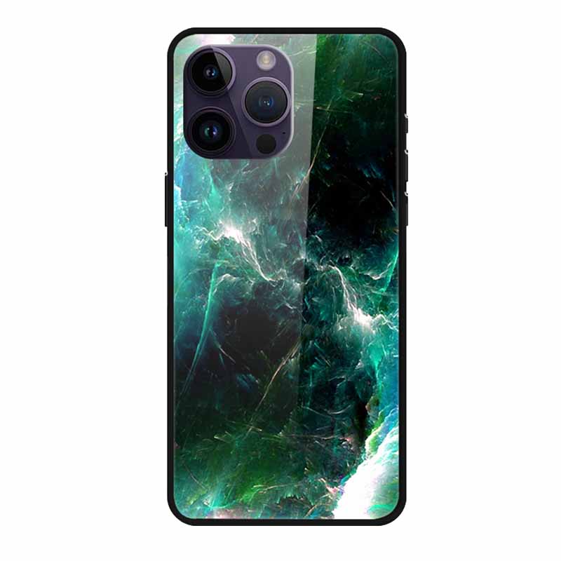 Glass Back Cover For iphone 16 Pro Max Phone Case Soft Bumper Hard Tempered Glass Case For iphone 15 Pro Max Case Funda Shell