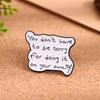 Creative Cartoon English Alphabet Series Alloy Brooch Fashion Versatile Metal Badge Clothes Accessories Clothing