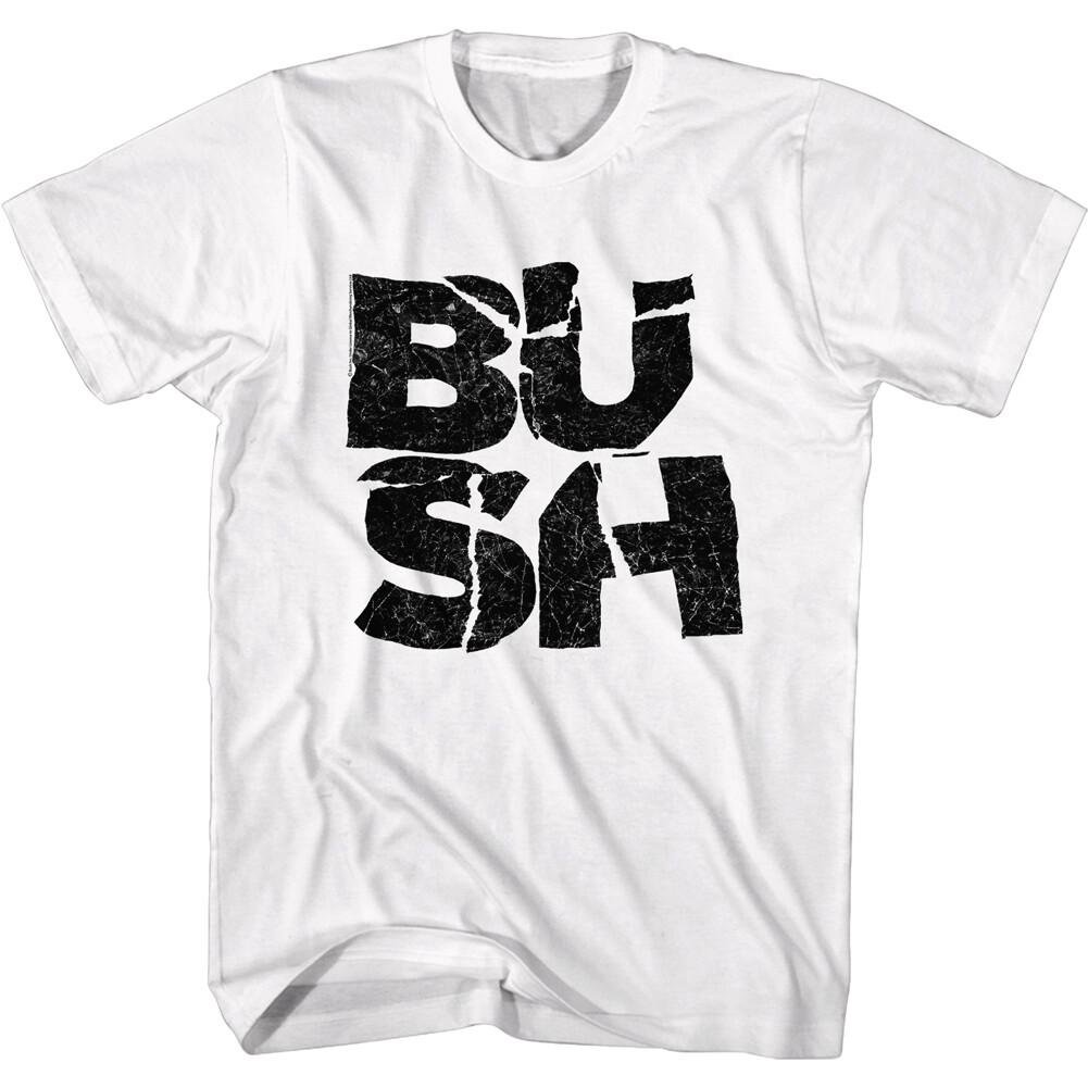 

Bush Smashed Logo Men s T Shirt Grunge Alt Rock Band Album Concert Tour Merch 2XL