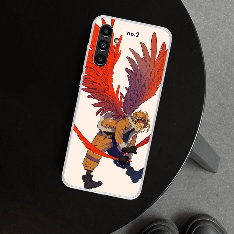 Hawks MHA My Hero A-Academy Phone Case Cover for Samsung Galaxy A17 A16 A26 A36 A56 A57 A37 A15 A25 A35 A55 A14 A24 A34 A54 A13