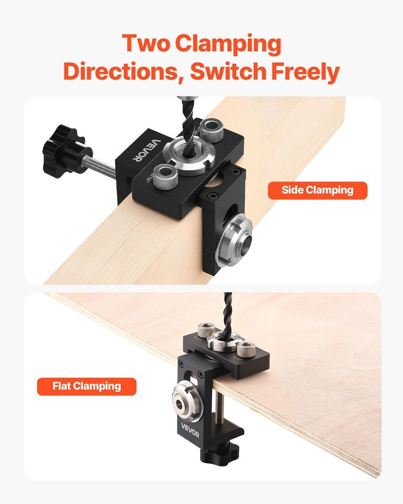 Doweling Jig Kit Self Centering Dowel Drill Jig 3 Drill Bits Woodworking