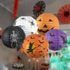 Halloween Paper Lantern Pumpkin Spider Bat Skeleton Hanging Pendant Horror Props Party Decoration Outdoor Home