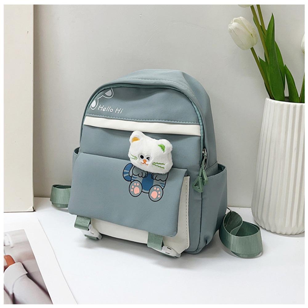 Children's school bag cute fashion casual bag 3-10 years old trend student backpack kitten doll backpack