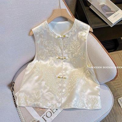 2025 Early Spring New Vest Vest Spring and Autumn Fashion Temperament High-end Embroidered Top