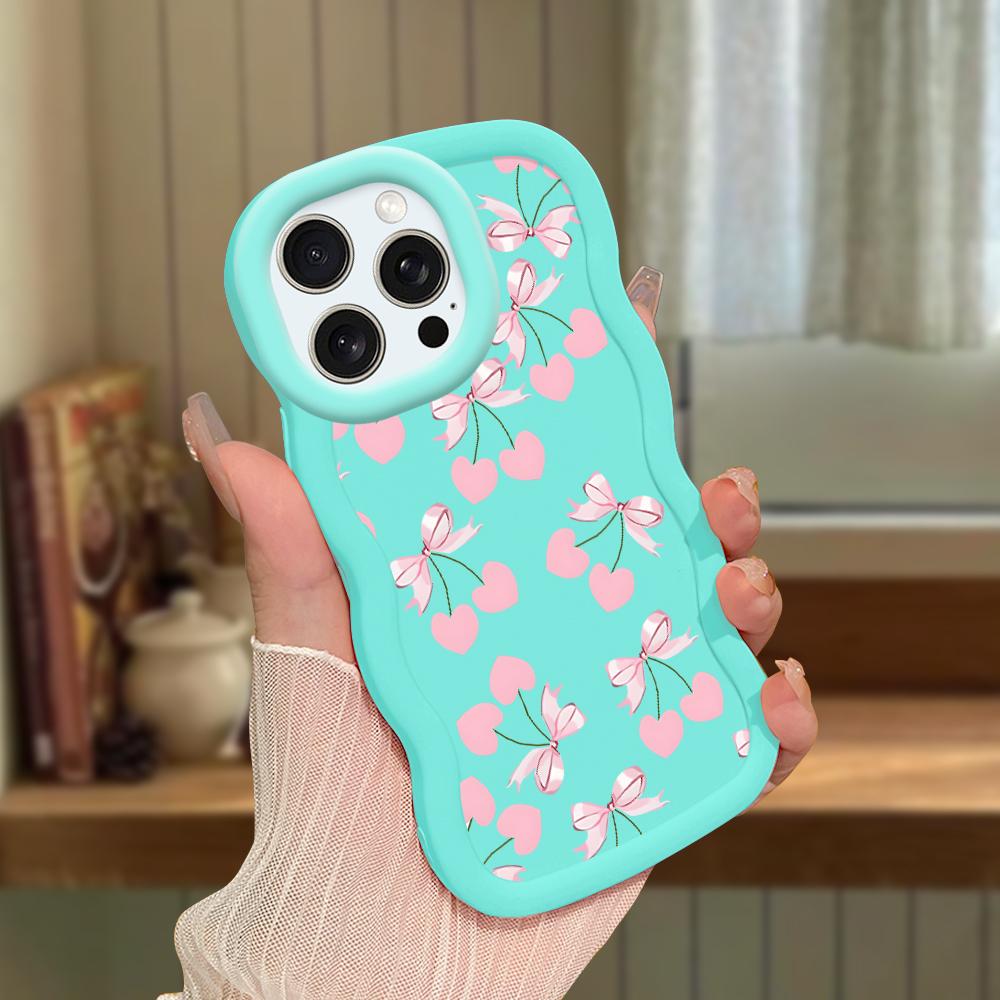 Big Wave Edge Miękki silikonowy materiał Macaron Etui na telefon Odporne na wstrząsy Ochronne gumowe etui na iPhone'a Samsunga Huawei Honor Xiaomi Redmi OnePlus Moto