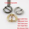 Women's 4x13MM D-Shaped Alloy Pin Buckle Waistband
