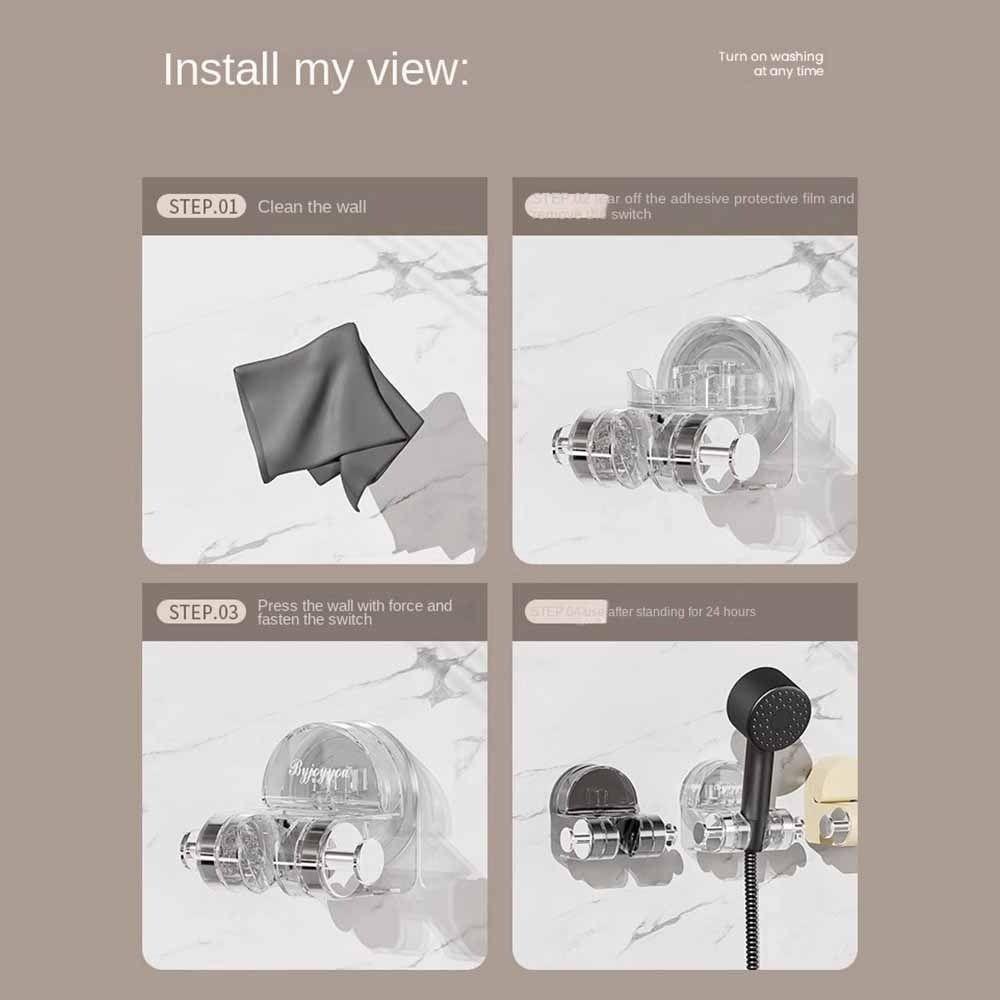 360 ° Rotation Shower Head Holder Hanging Base Shower Nozzle Holder Shower Fixed Base Home