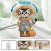 2D Flat Print Cat DIY Shaking Head Table Top Diamond Painting Ornament Kits Desktop Diamond Art Kits Bedroom Table Decoration