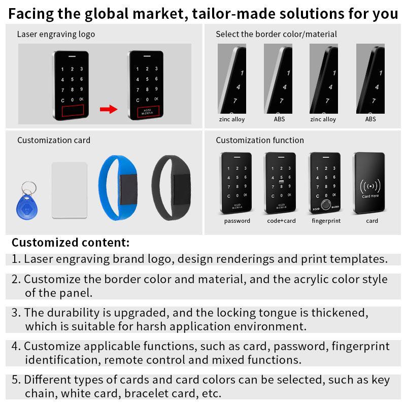 With Shake Hands Keyless Digital Lock Electronic Cabinet Lock Zinc Alloy Digital Cabinet Intelligent Lock