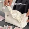 Large Capacity Cat Bow Pencil Case-stylish White Stationery Storage Box Spacious Compartment Design Durable and Easy To Clean