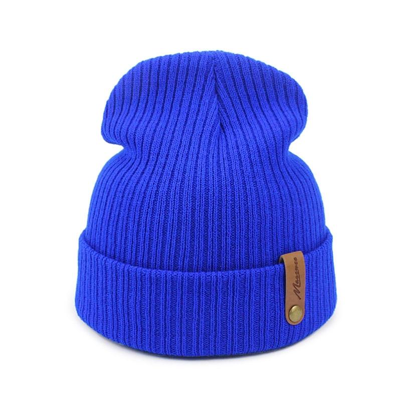 

Multifunctional Comfortable Hat Handmade Hat Elasticity Commuters Knitted Hat for Running and Casual Outings синій