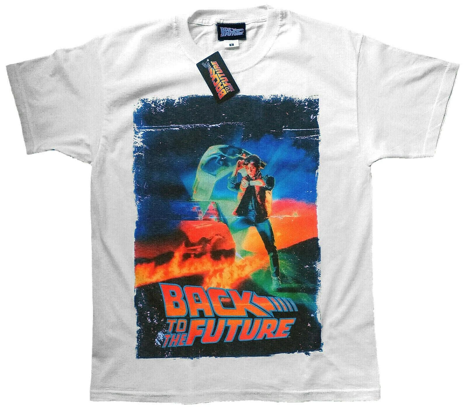 Official Back To The Future T Shirt Marty McFly Movie Poster Classic Film New S