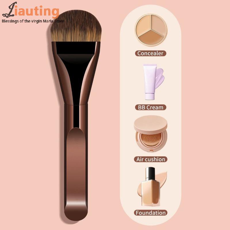 1/2PCS Ultra Thin Foundation Brush Synthetic Bristles Precision Application For Liquid Cream Streak-free All Skin Types Tools