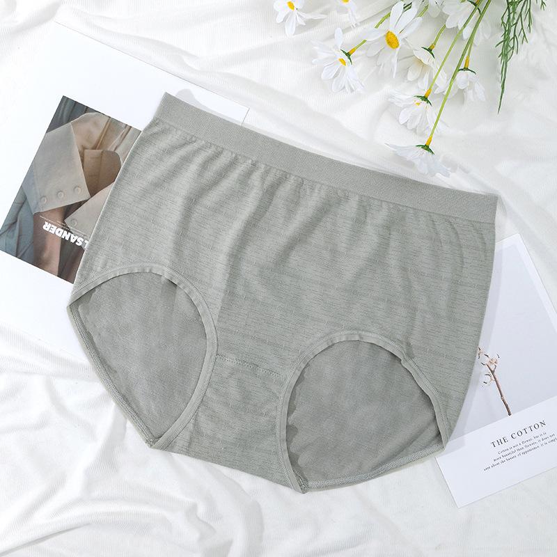Big Size Female Summer Thin Style High Waist Belly Breathable No Trace Briefs