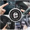 Auto Start-Stopp-Knopf Abdeckung Dreh-Druck Start Zündungsabdeckung Kratzfest Kreativ Cool Auto Motor Startknopf Schutzabdeckung