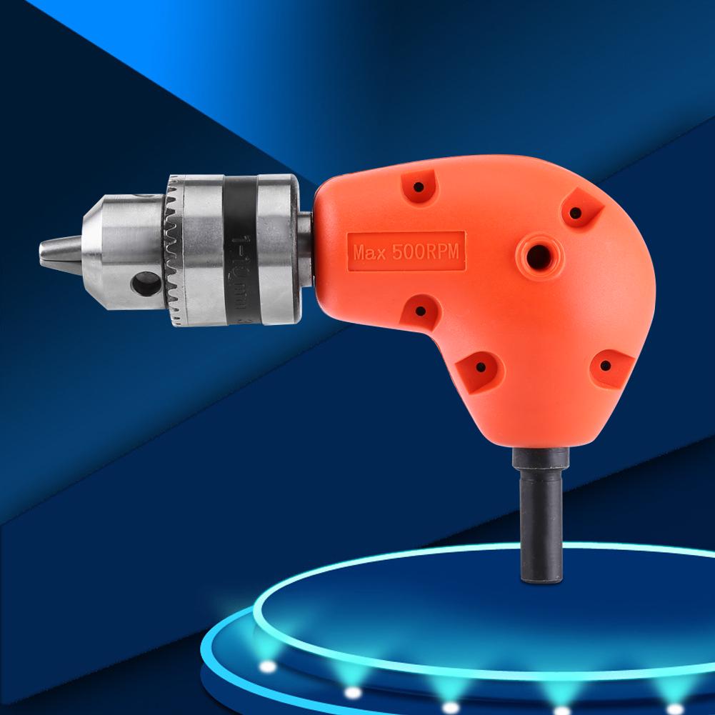 Right Angle Extension Adapter 90 Degree Electric Drill Attachment 9.5mm Round Shank With Handle