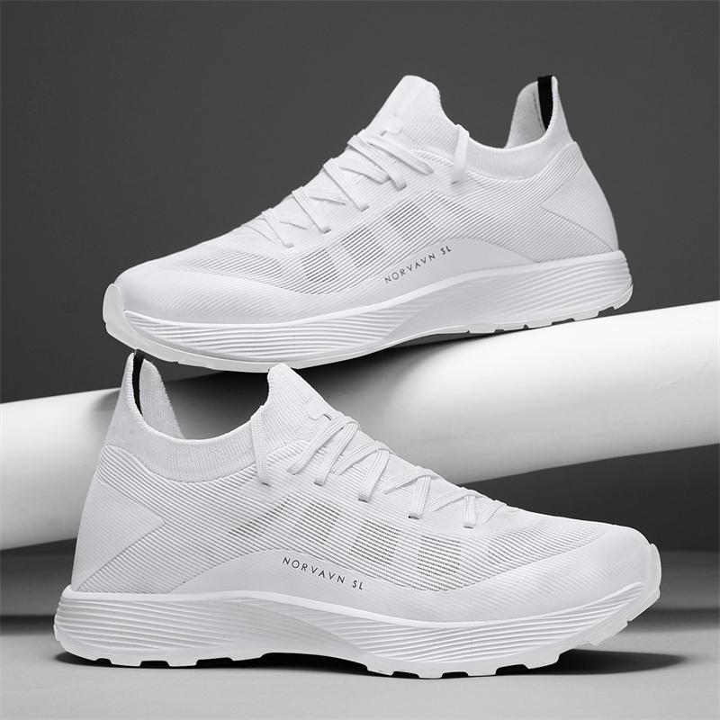 Fashion Ultralight Running Shoes Men's Trend Outdoor Walking Shoes Men's Cushioning Jogging Sneakers Casual Sneakers Men's Shoes Black