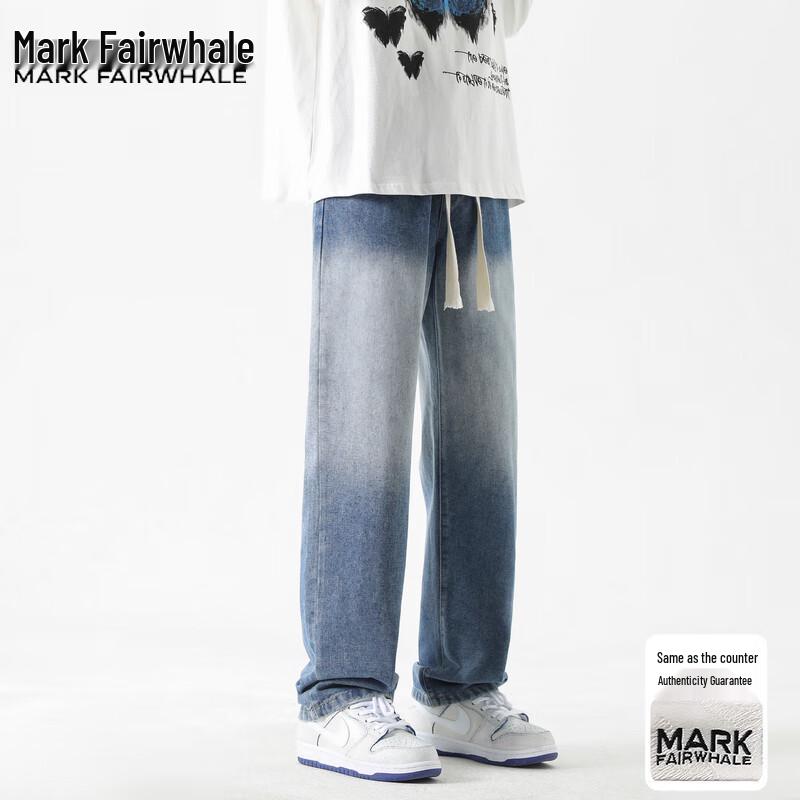 Mark Fairwhale Men's Gradient Loose Straight Leg Jeans