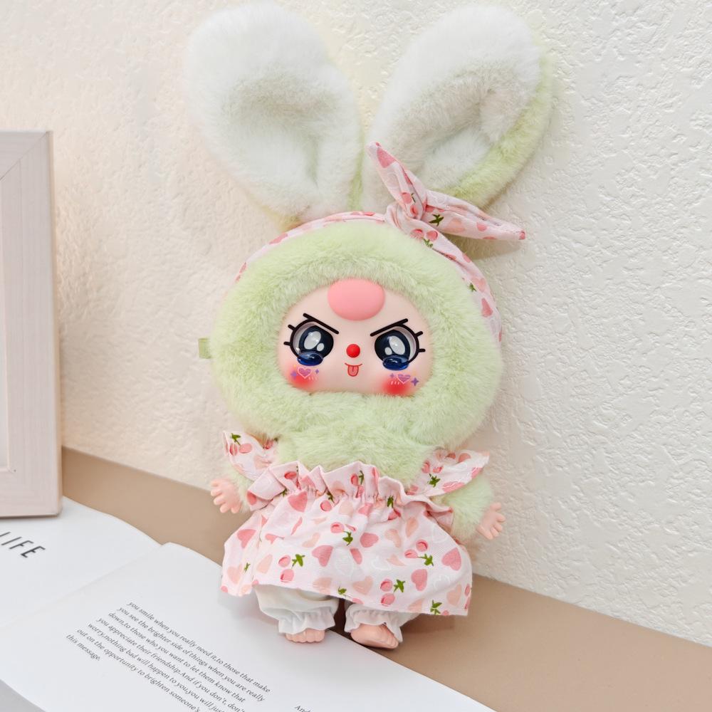 Macaron Little Rabbit Doll Clothes: Cute Pendant, Outfit for 3-Year-Old, Blind Box Edition