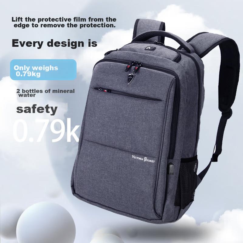 VICTORIATOURIST Laptop Backpack for Men, 17.3-Inch Gaming Notebook Bag, Large Capacity Schoolbag, Travel Business Backpack