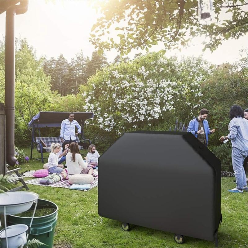 Waterproofs Heavy Duty Grill Cover Outdoor Barbecue Cover Dustproof BBQ Protective Case Universal Outdoor Grill Cover