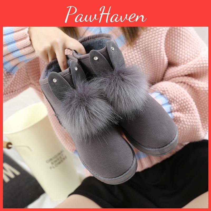 Winter New Autumn And Ladies Plus Fleece Warm Shoes Nonslip Warm Thick Snow Boots
