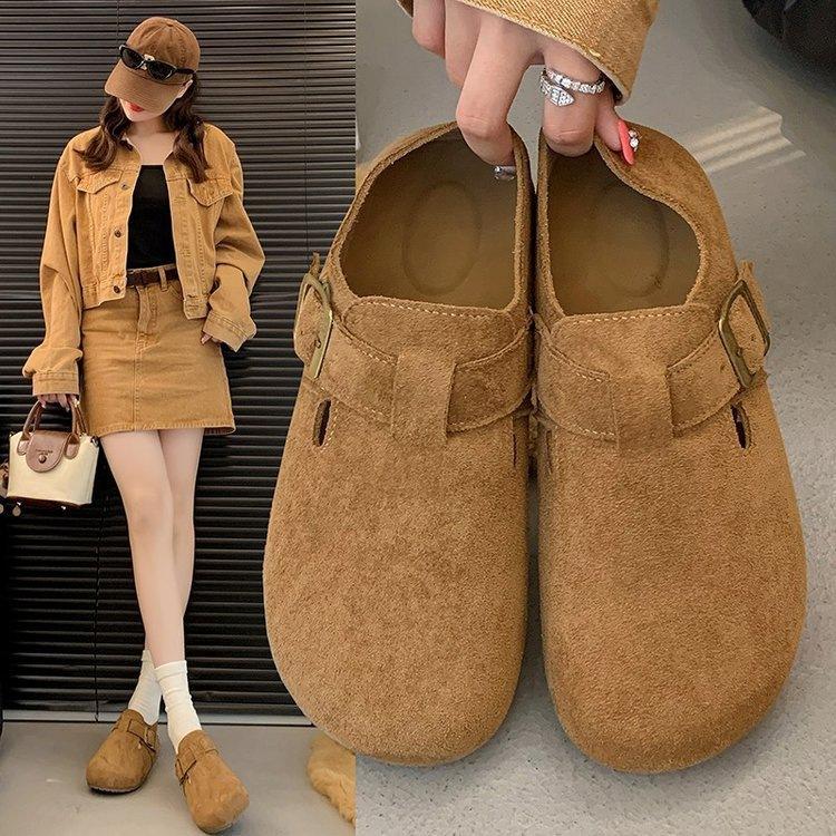 Casual outer wear single shoes Birkenstocks retro new spring Birkenstocks Birkenstocks