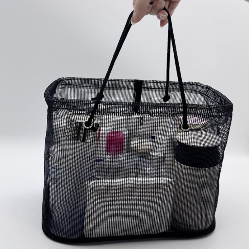 

Large Capacity Cosmetic Bag Portable Travel Wash Handbag Bathroom Transparent Shower Makeup Pouch Unisex Toiletries Organizer