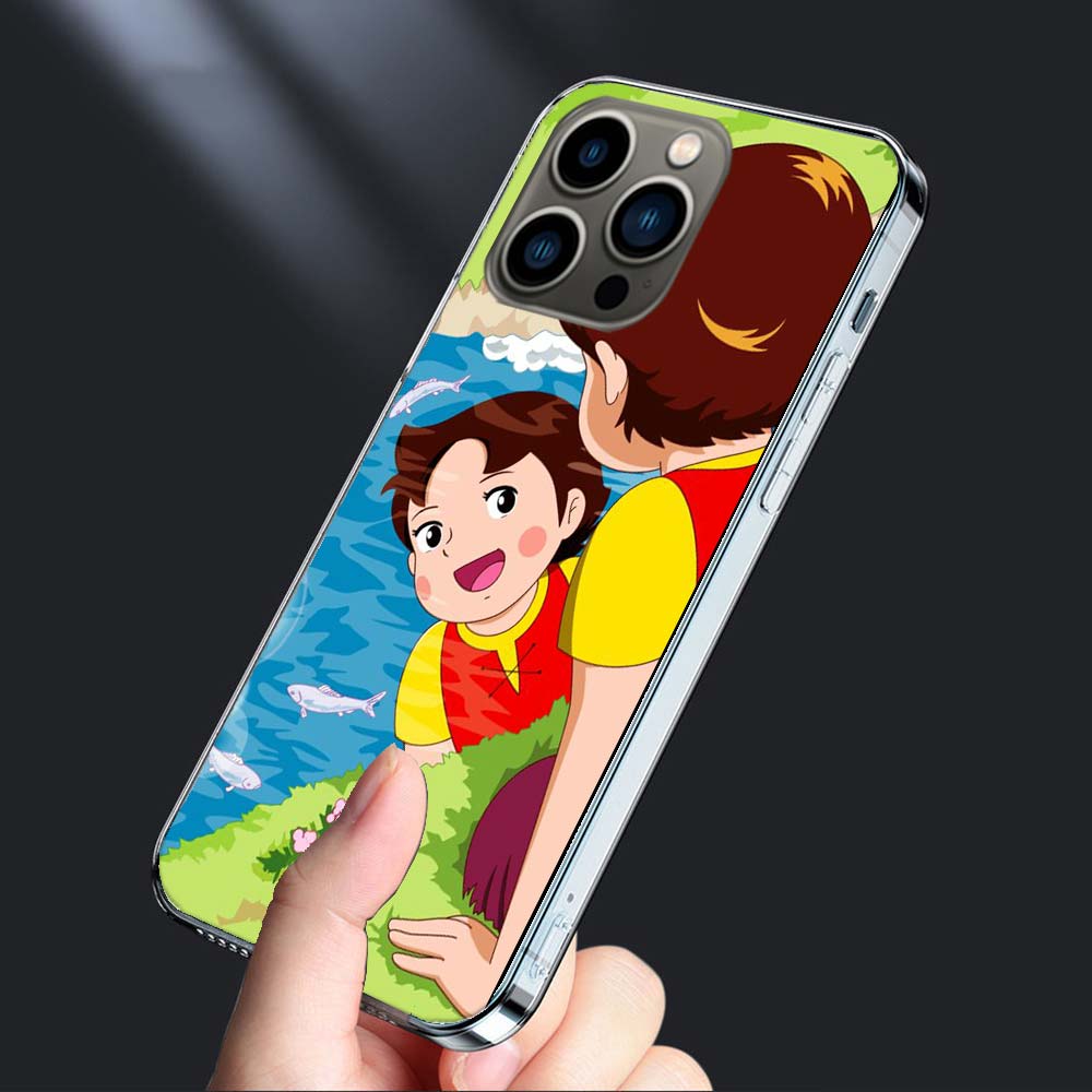 Heidi Cartoon Phone Case For Iphone 16E 15 Pro 14 Plus 17E 16 17 Pro Max Air 11 12 13 Mini Shockproof Capa Cute Cover TPU Cle