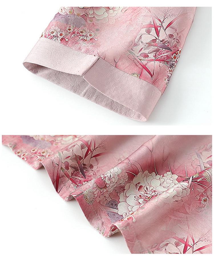 Chinese Style Summer Suit: Fashionable Three-Quarter Sleeve Two-Piece Set for Middle-Aged and Elderly Women