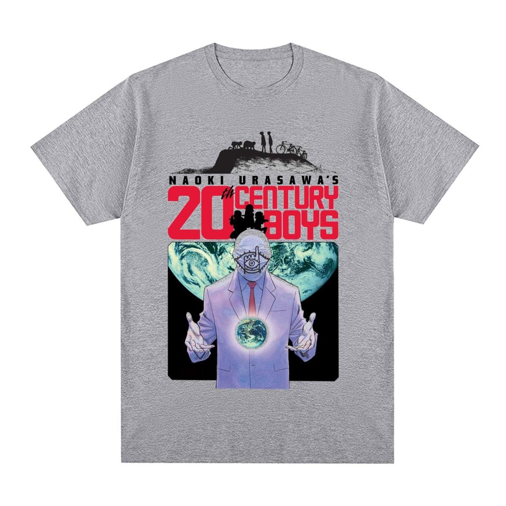 Naoki Urasawa 20th Century Boys Vintage T-shirt Manga Cotton Men T Shirt New Tee Tshirt Womens Tops