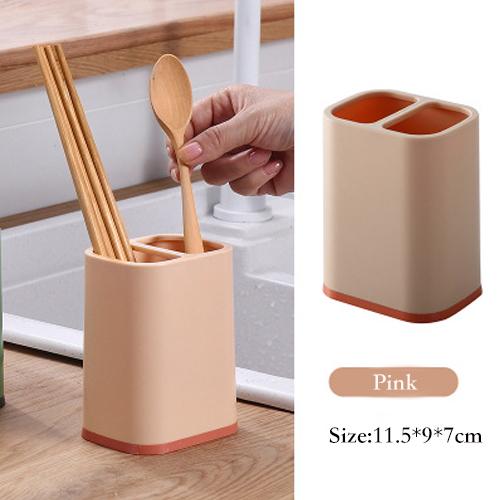 Plastic Chopstick Spoon  Storage Rack Box Kitchen Drain Basket Dish Drying Holder Tableware Organizer Container Cutlery Dryer