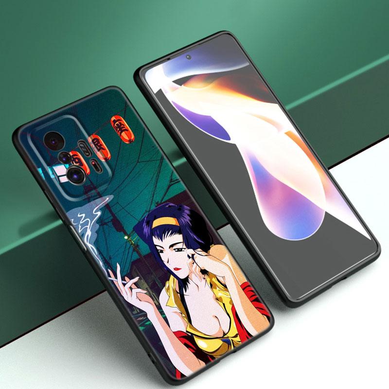 Space Cowboy Bebop Phone Case For Xiaomi Mi A2 8 9 SE Note 10 10T 11 12 Lite 9T 11T 12S 12T Pro A3 6X 12X Soft TPU Black Cover