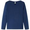 T-shirt enfants à manches longues bleu marine 92/104/116/128/140