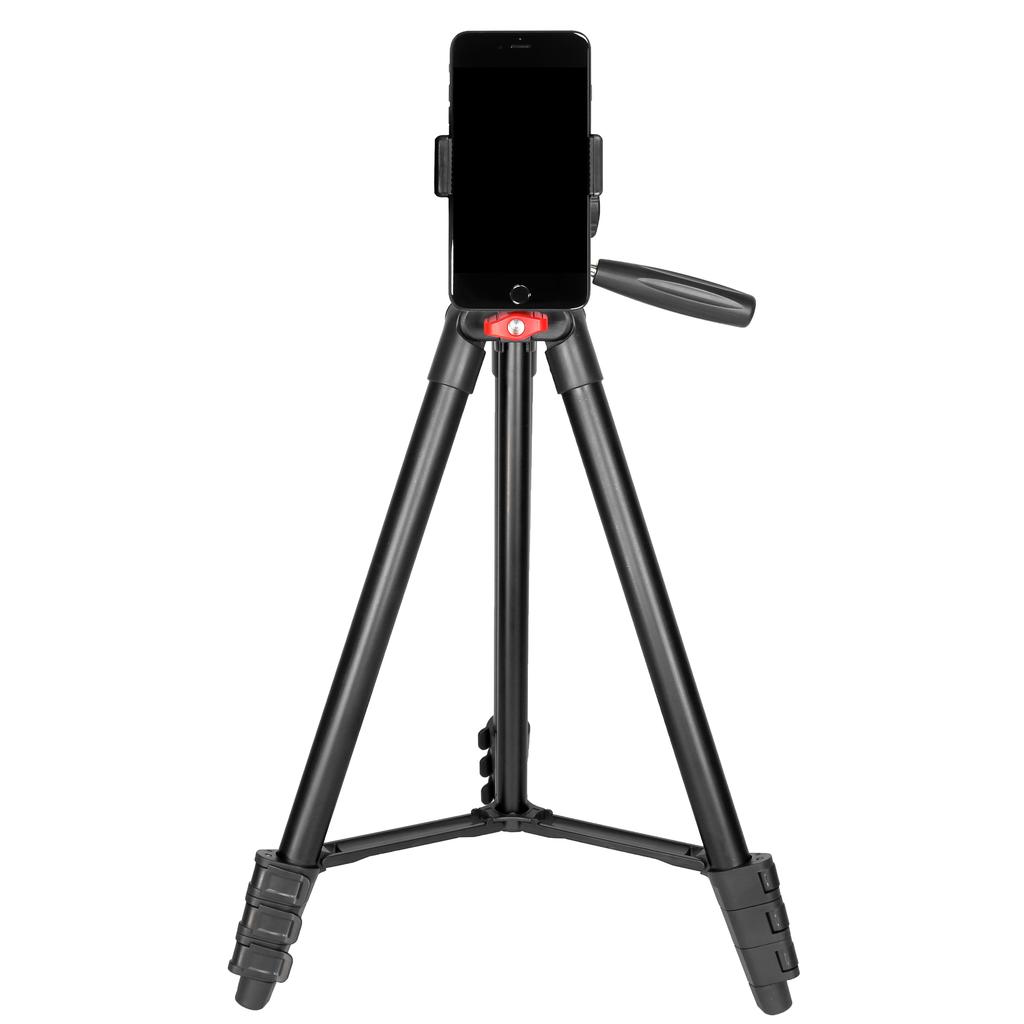 KINGJOY Vt-831 Treppiede Leggero da Viaggio in Alluminio per Cellulare e Fotocamera, Supporto per Registrazione Video, Selfie, Live Streaming, Vlogging, Anello