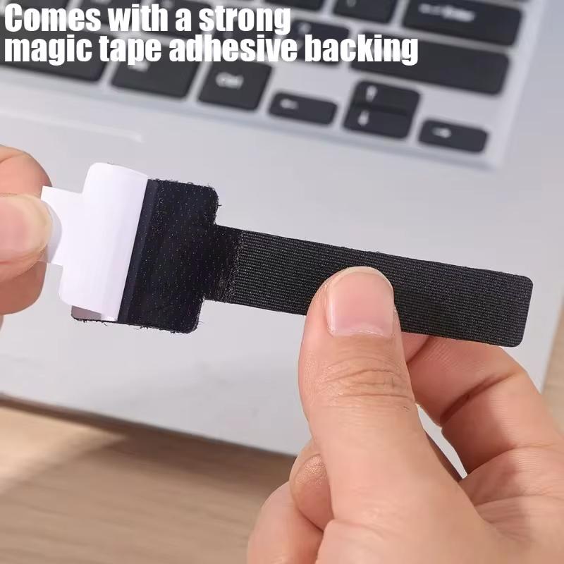 10pcs Reusable Cable Organizer Self Adhesive Cord Rope Holders Desk Wire Winder Cable Tie Organizer Cord Protection Straps