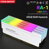 5V-3PIN ARGB DDR Memory RAM Cooler Aura Sync Memory Cooling Vest with Thermal Silicone Pad for Desktop Computer PC Memory