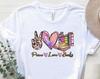 Peace Love Books Shirt, Peace Love Books T-Shirt, Book Lover Shirt, Inspirational Shirt, Teacher Book Tee, Book Lover Gifts, Positive Shirt