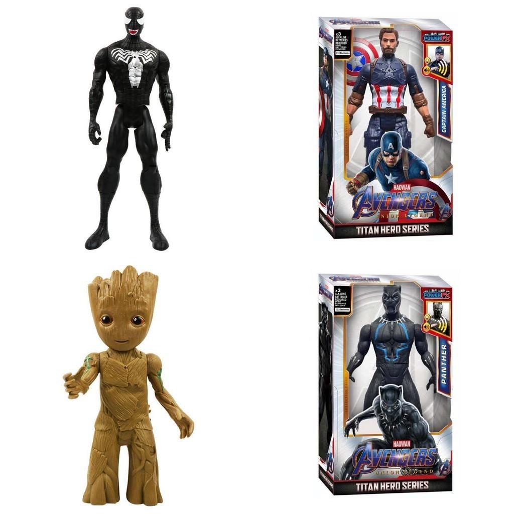 Spiderman Thor Thanos Captain Hulk Iron Man Venom Ronin Groot Akční Hračky Figurka