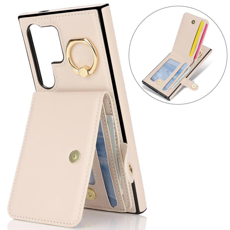 Kickstand Wallet Phone case Shockproof Cover with Ring Holder for Samsung Galaxy S24/S25 Edge/S26 Ultra/A56 5G