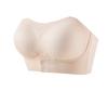 Large Size Women Strapless Lingerie Minimizer Bra Beauty Back Wireless Brassiere Gathered Push Up Bralette Non Slip Seamless Underwear Top