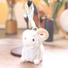 Cute Mini Fluffy Sheep Plush Keychain Soft Fuzzy Skin-Friendly Bag Pendant for Backpack Decor Birthday Gifts for Kids Girls